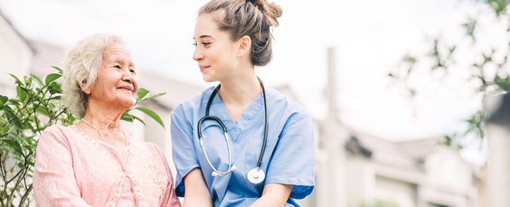 nurse with medicare patient