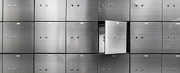 open safe deposit box