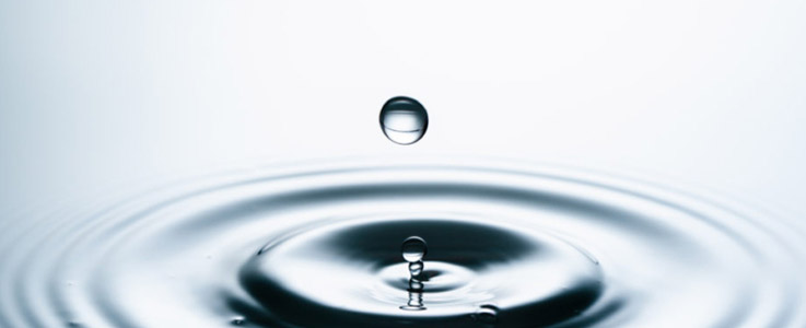 water drop with ripples